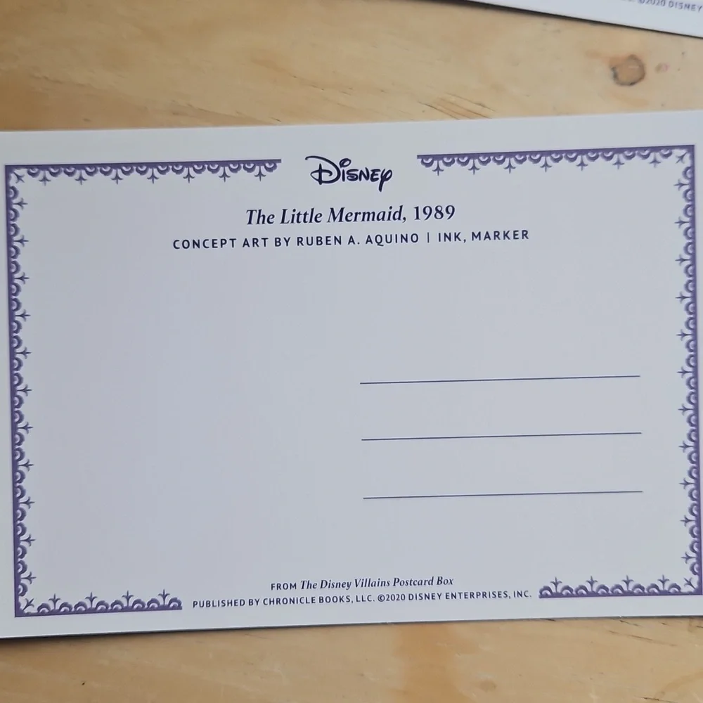 DISNEY VILLAINS POSTCARDS PACK